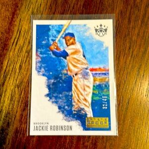 2020 Diamond Kings Artist Proof Blue #27 Jackie Robinson /49